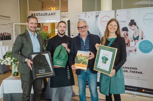 A Zöld Kalap átadása a REDUCE Bad Tatzmannsdorf csapatának