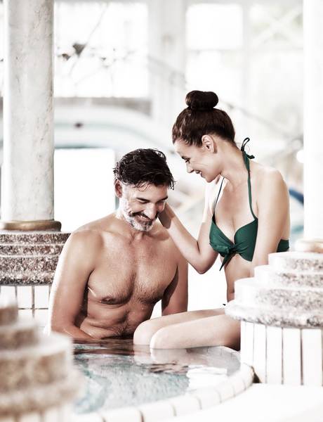 Római termálfürdő kertje a REDUCE  Thermal szállodában